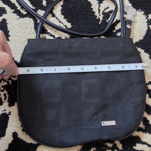 TOUS Vintage Minimalist Canvas Crossbody Bag, Teddy Bear Bag Charm - Picture 12 of 16